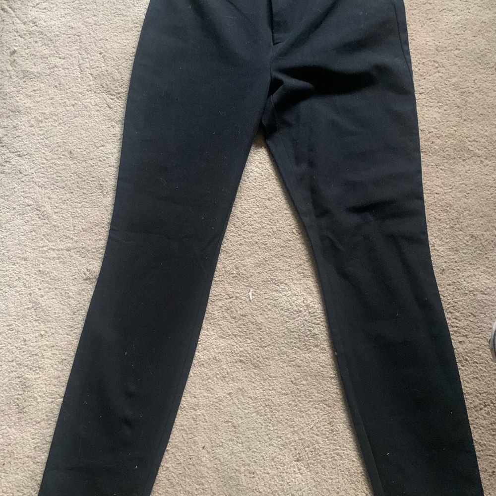 Black high rise pants